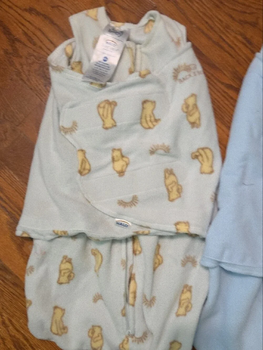 Halo Kids Sleep Sacks Set Light Blue Pale Blue Yellow Bear Print (2) 0 To 3m